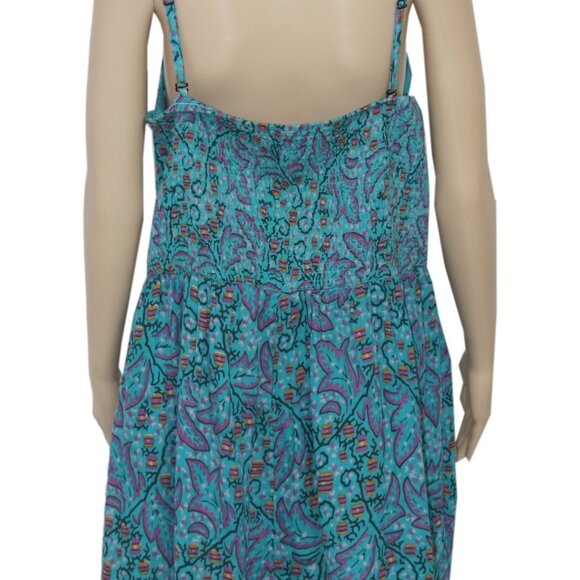 Anthropologie The Nixie Floral Romper Printed Smocked Tie Tube Plus Size 3X - Picture 7 of 9